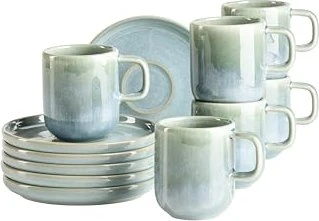 Mäser Cordelia Espressotassen-Set grün, 12-tlg.
