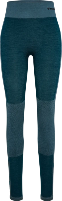 hummel CLEA Seamless Tight Hose lang dark sea (Damen)