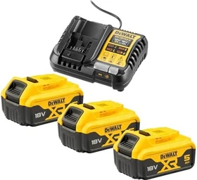 DeWalt DCB1104P3 XR Starterset 18V, 5.0Ah, Li-Ionen, 3 Akkus [15.0Ah] [270Wh]