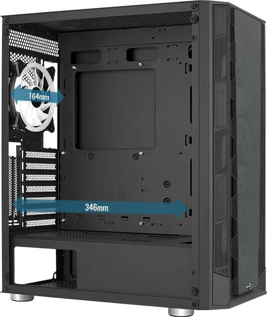 AeroCool Prism, Glasfenster
