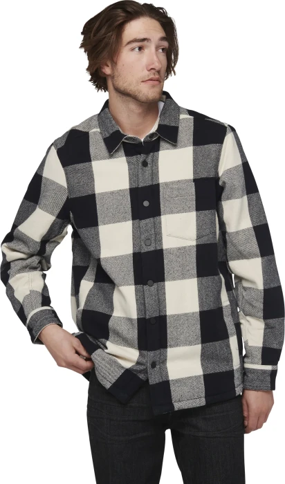 Black Diamond Project Lined Flannel Hemd langarm black/off white (Herren)