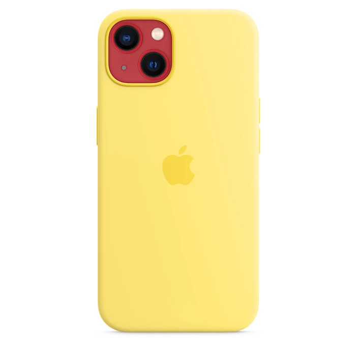 Apple Silikon Case mit MagSafe für iPhone 13 Zitronenschale