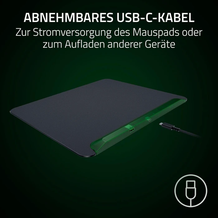 Razer Firefly V2 Pro - Fully Illuminated RGB Gaming Mouse Mat, Phantom Green Edition
