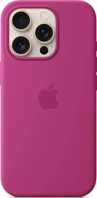 Apple Silikon Case mit MagSafe für iPhone 16 Pro fuchsia