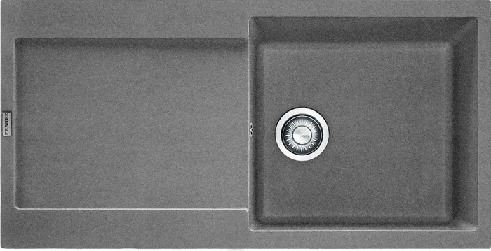 Franke Maris MRG 611-100 Einbau Becken rechts mit Ablauffernbedienung steingrau