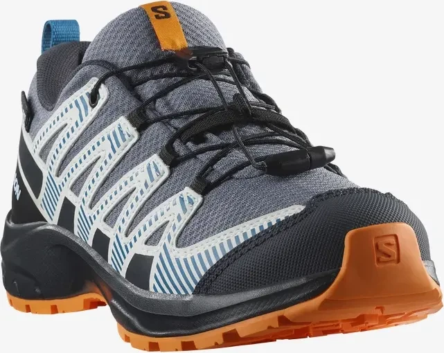 Salomon XA Pro V8 Waterproof grisaille/dark blue/turmeric (Junior)