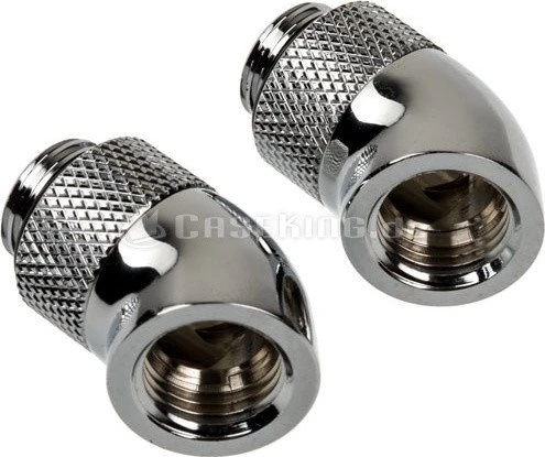 Corsair Hydro X Series XF Hardline, Winkeladapter 45° G1/4", chrome, 2er-Pack