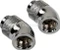 Corsair Hydro X Series XF Hardline, Winkeladapter 45° G1/4", chrome, 2er-Pack Vorschaubild