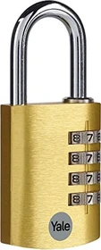 Yale YE3CB/38 Alu gold, Zahlenschloss