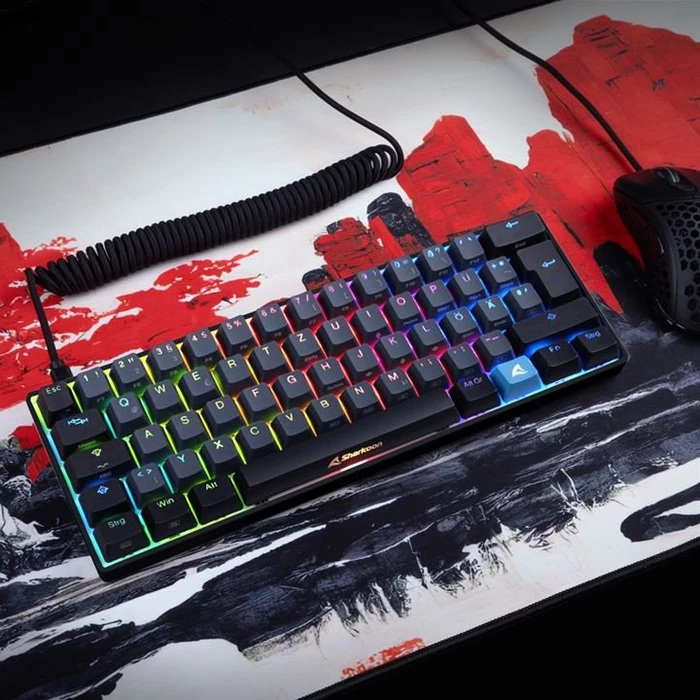 Sharkoon Skiller SGK50 S4 Barebone Gaming Tastatur, schwarz, ISO