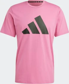 adidas Train Essentials Feelready Logo Funktionsshirt kurzarm preloved fuchsia/black (Herren)