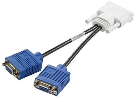 HP DMS-59 Adapter, DMS-59 Stecker auf 2x VGA Buchse