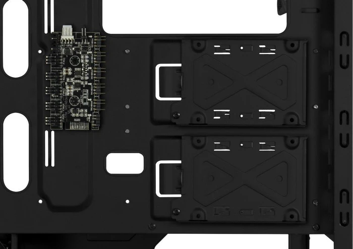 Inter-Tech X-908 Infini2, schwarz, Glasfenster