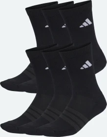 adidas Cushioned Crew Socken schwarz/weiß, 6 Paare