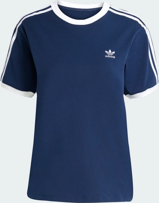 adidas 3-Streifen T-Shirt kurzarm night indigo/white (Damen)