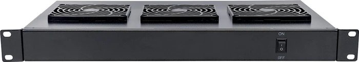 Intellinet Dachlüftereinheit für 19" Netzwerk- und Serverschränke, 3 Lüfter, schwarz, 1HE