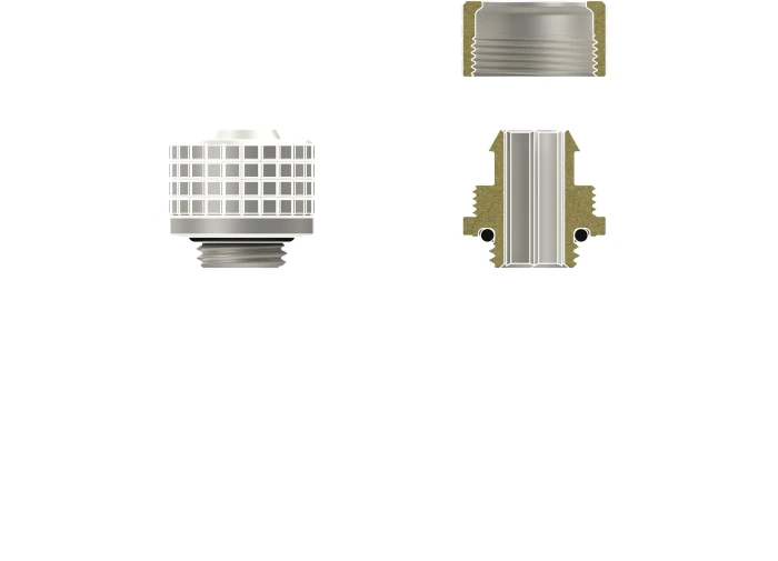 Thermal Grizzly DeltaMate Fitting ST13, G1/4" auf 13/10mm, Schlauchanschluss, matt nickel