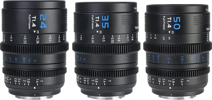 Sirui Vision Prime 1 24/35/50mm T1.4 Full-Frame Cine Set für E-, L-, RF- und Z-Mounts schwarz