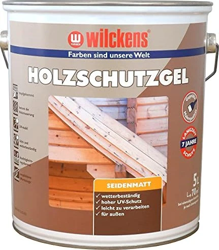 Wilckens Holzschutz-Gel außen nussbaum, 5l