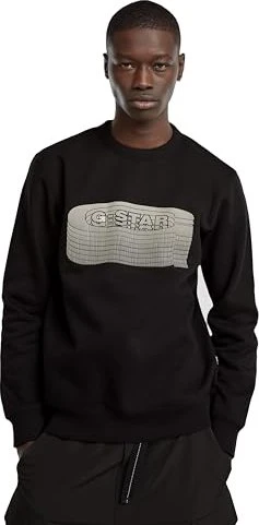 G-Star Stacked Old Skool Logo Sweatshirt dark black (Herren)