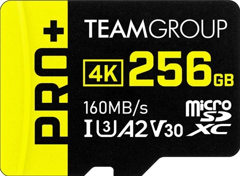 TeamGroup Pro+, microSD UHS-I U3, A2, V30