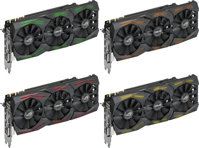 ASUS ROG Strix GeForce GTX 1070 OC, ROG-STRIX-GTX1070-O8G-GAMING, 8GB GDDR5, DVI, 2x HDMI, 2x DP