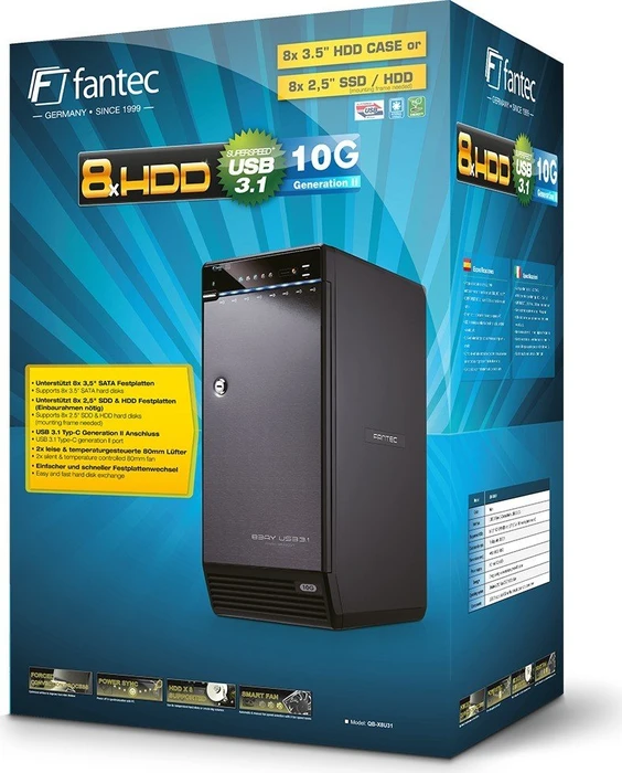 Fantec QB-X8U31, USB-C 3.1