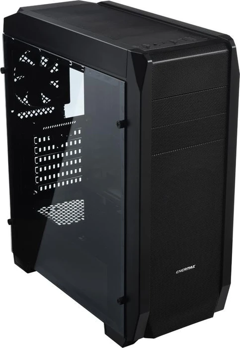 Enermax GraceMesh schwarz, Glasfenster