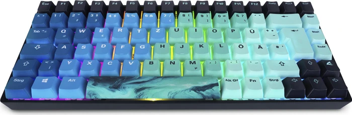 Sharkoon Skiller SGK50 S3 Ultimate Rev2 Set, PBT, blau/schwarz, LEDs RGB, hot-swap, Sharkoon Linear, USB, DE