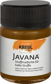 Kreul Javana Stoffmalfarbe für helle Stoffe, dunkelbraun, 50ml