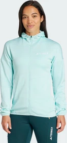 adidas Terrex Xperior Climawarm Light Fleece Hooded Jacke semi flash aqua (Damen)