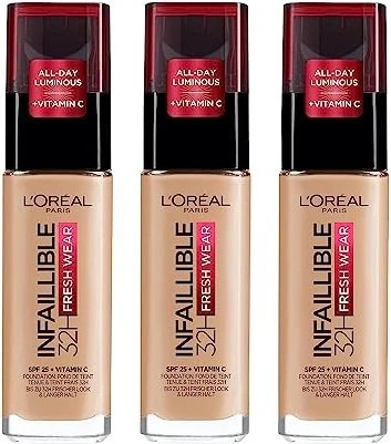 L'Oréal Infaillible 32H Fresh Wear Make-Up Foundation 140 golden beige LSF25, 30ml
