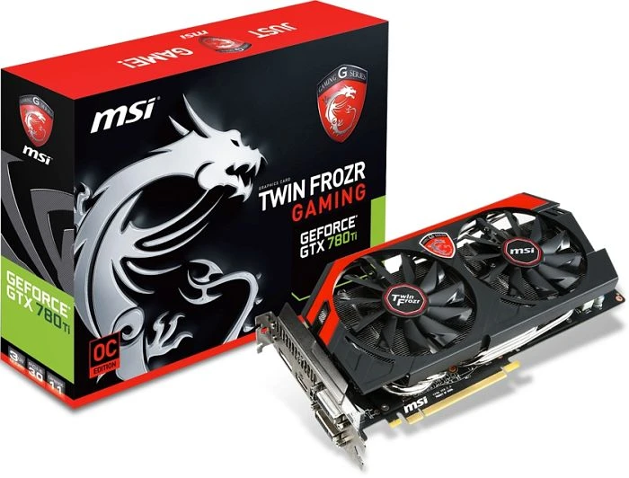 MSI GeForce GTX 780 Ti Gaming 3G, 3GB GDDR5, 2x DVI, HDMI, DP