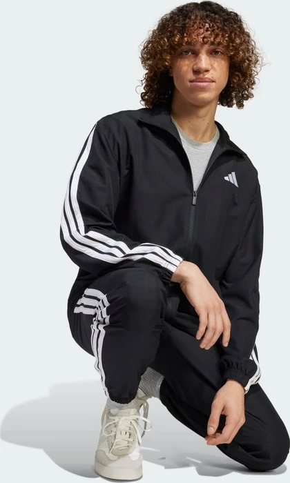 adidas Basic 3-Streifen Trainingsanzug schwarz (Herren)