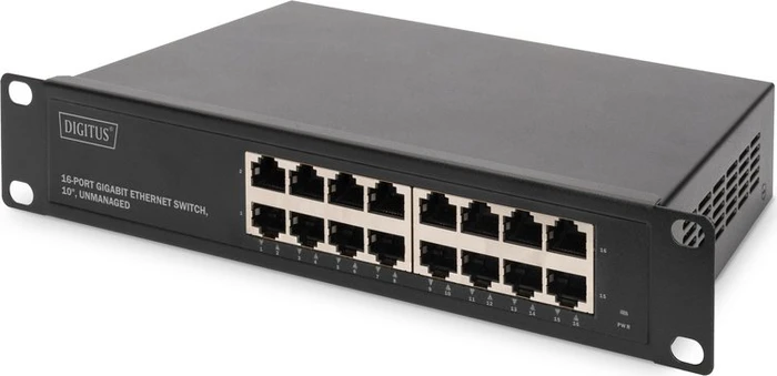 Digitus Professional DN-801 Rackmount Gigabit Switch, 16x RJ-45