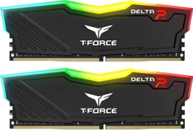 TeamGroup T-Force Delta RGB schwarz UDIMM 16GB Kit, DDR4-2666, CL15-17-17-35