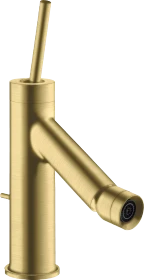 Hansgrohe Axor Starck Einhebel-Bidetmischer mit Pingriff und Zugstangen-Ablaufgarnitur brushed brass
