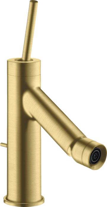 Hansgrohe Axor Starck Einhebel-Bidetmischer mit Pingriff und Zugstangen-Ablaufgarnitur brushed brass
