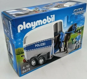 playmobil City Action Berittene Polizei mit Anhänger