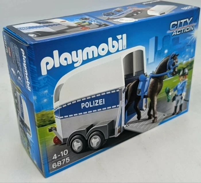 playmobil City Action Berittene Polizei mit Anhänger