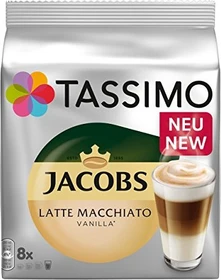 Tassimo T-Disc Jacobs Latte Macchiato Vanille Kaffeekapseln, 40 Stück (5x 8 Stück)
