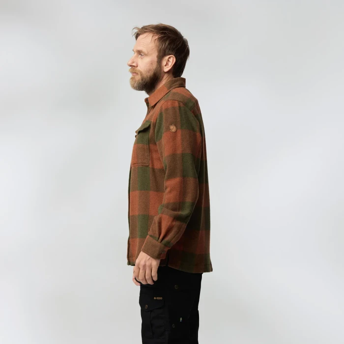 Fjällräven Canada Hemd langarm autumn leaf/laurel green (Herren)