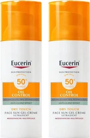 Eucerin Sun Oil Control Gel-Creme LSF50+, 100ml (2x 50ml)