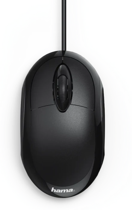 Hama MC-100 Mouse schwarz, USB
