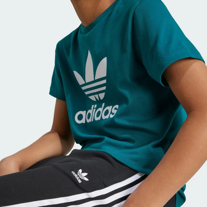 adidas Trefoil T-Shirt kurzarm legacy teal (Junior)