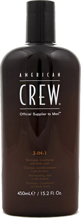 American Crew 3in1 Classic Shampoo + Conditioner + Body Wash, 450ml