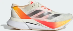 adidas Adizero Boston 12 ivory/iron metallic/solar red (Damen)