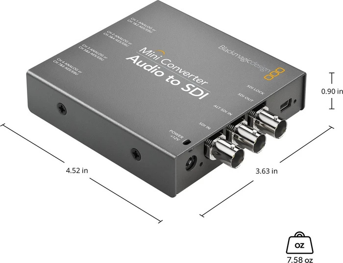 Blackmagic Design MiniConverter Mini Converter Audio to SDI