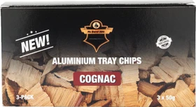 Mr. Barrel BBQ Oak Barrel Cognac Räucherchips, 150g (3x 50g)