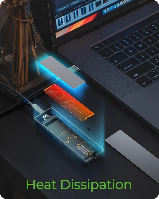 RaidSonic Icy Box IB-1826MCL-CU31, M.2 NVMe/SATA SSD Enclosure, USB-C 3.1